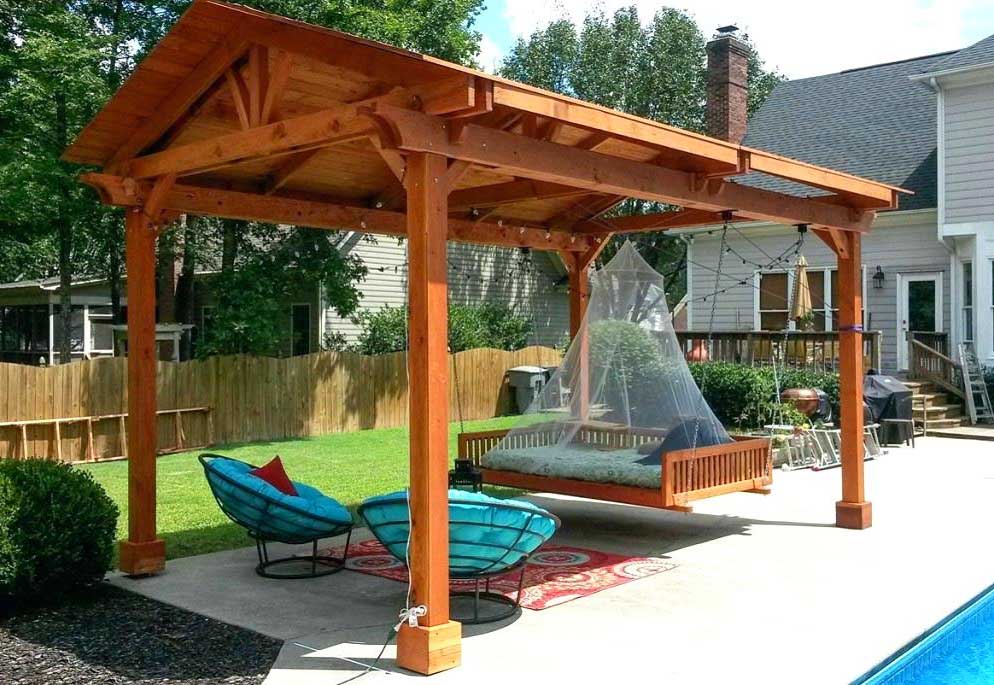 How To Build A Freestanding Patio Cover, Free Standing Patio Roof Designs