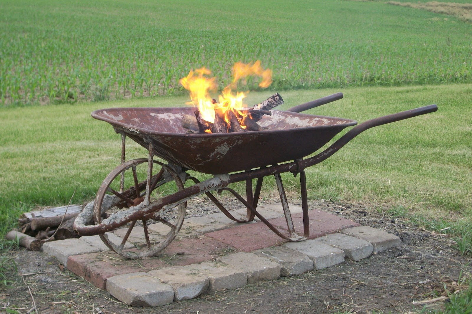 DIY Fire Pit with Wheel