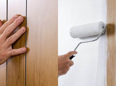 How to Painting Wood Paneling Look Like Drywall