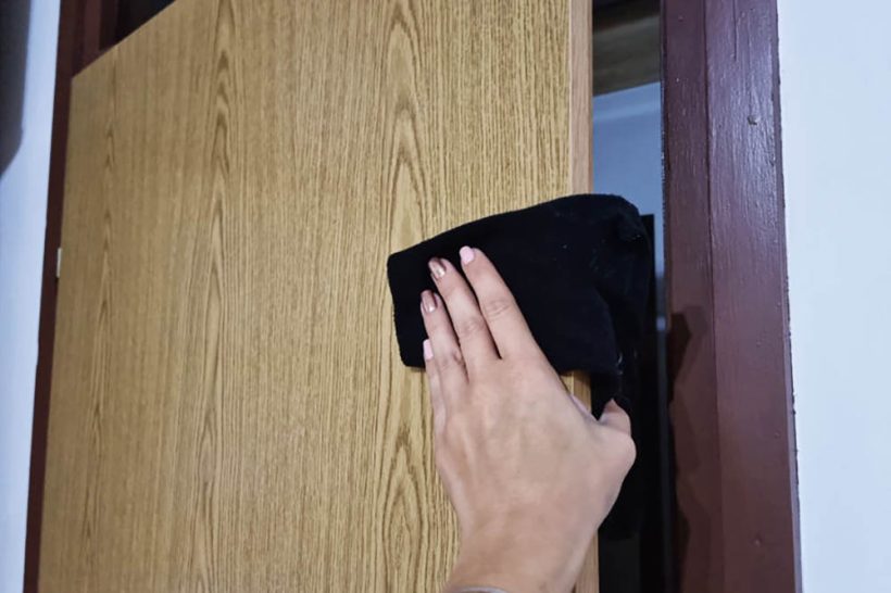 how to lock a door with a sock