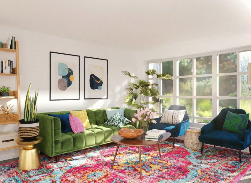The Ultimate Guide to Choosing the Perfect Rug for a Green Couch