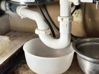 Kitchen Sink Clogged Past Trap