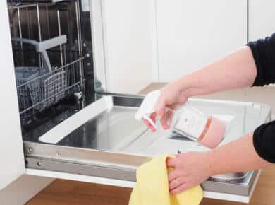 best way to clean a dishwasher