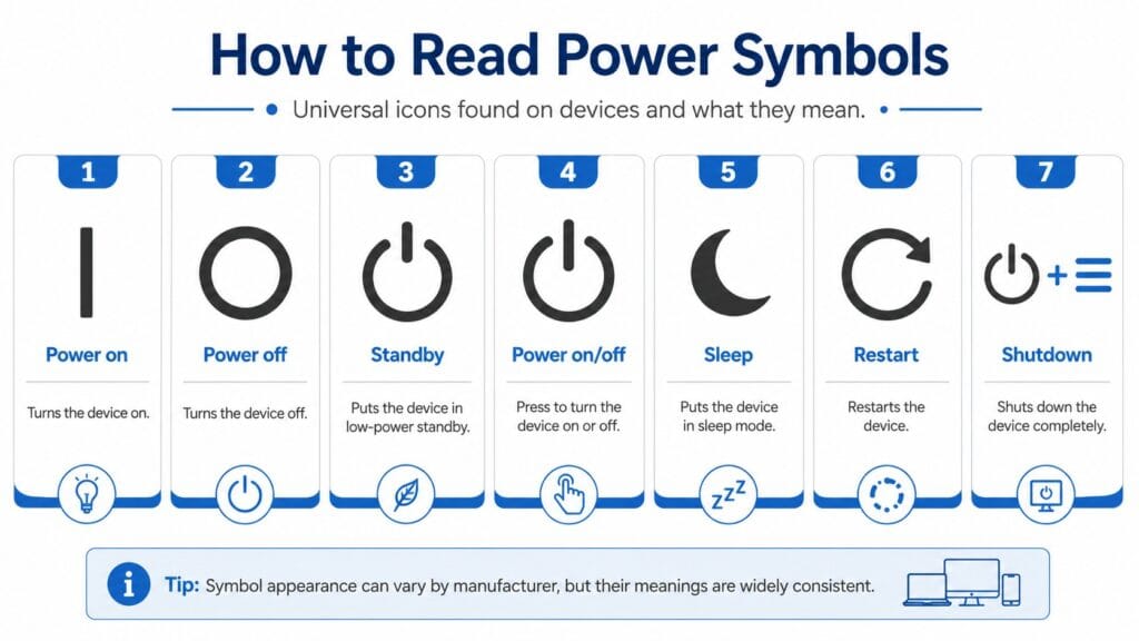 On/Off Switch Symbols Explained: I, O, Standby, and Power Icons - HOMIVI