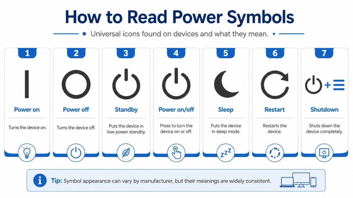On/Off Switch Symbols Explained: I, O, Standby, and Power Icons - HOMIVI
