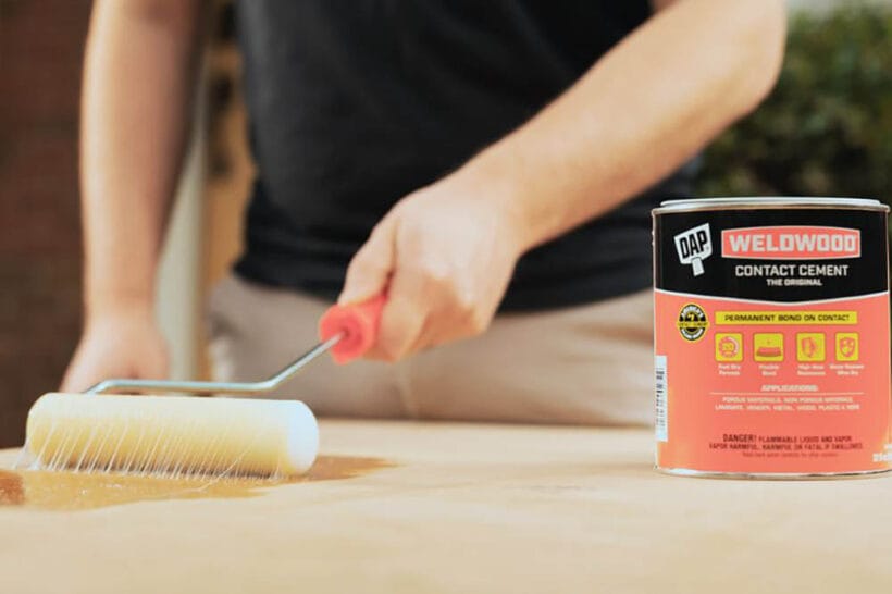 contact cement or rubber cement